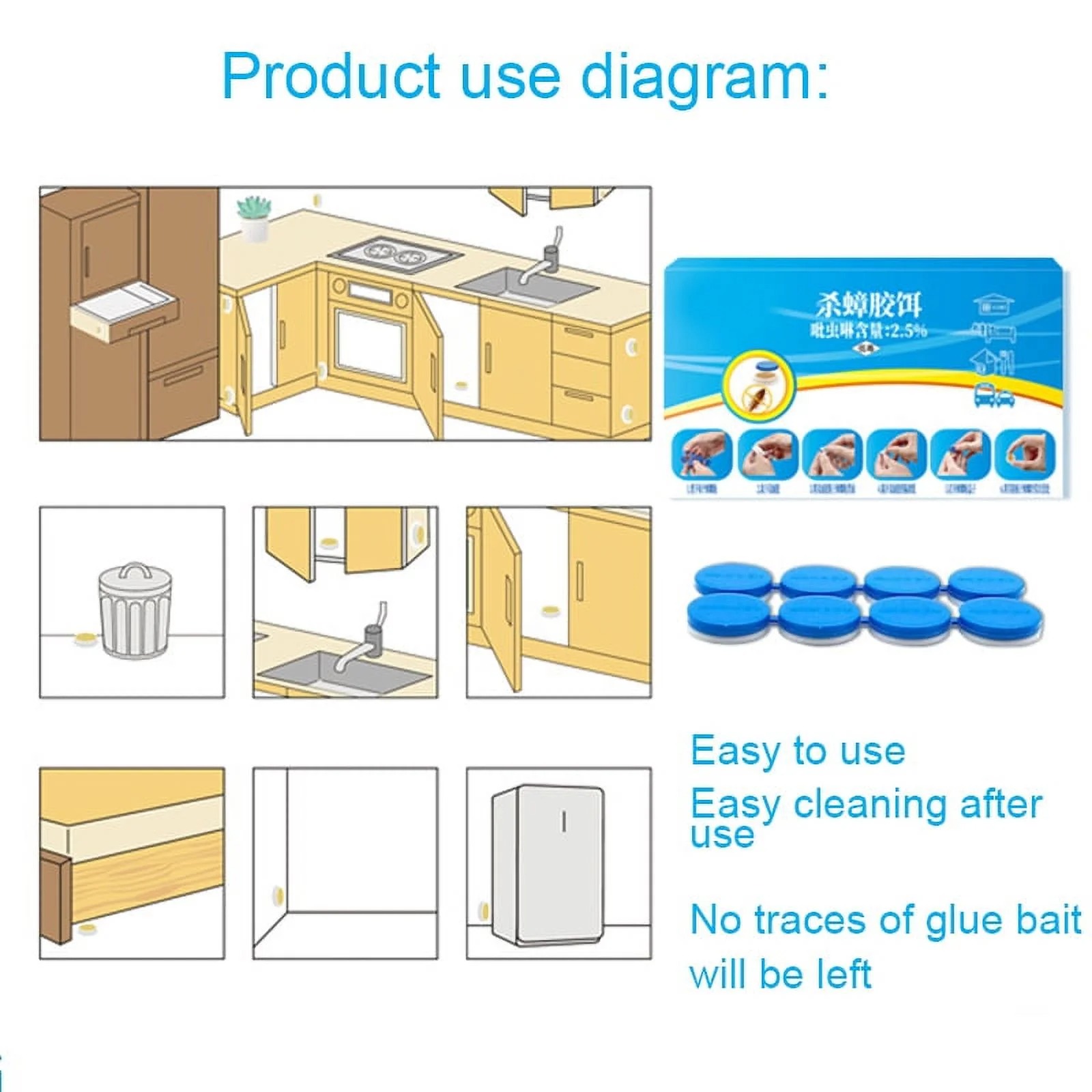 8pcs Cockroach Killer gel bait - Image 5