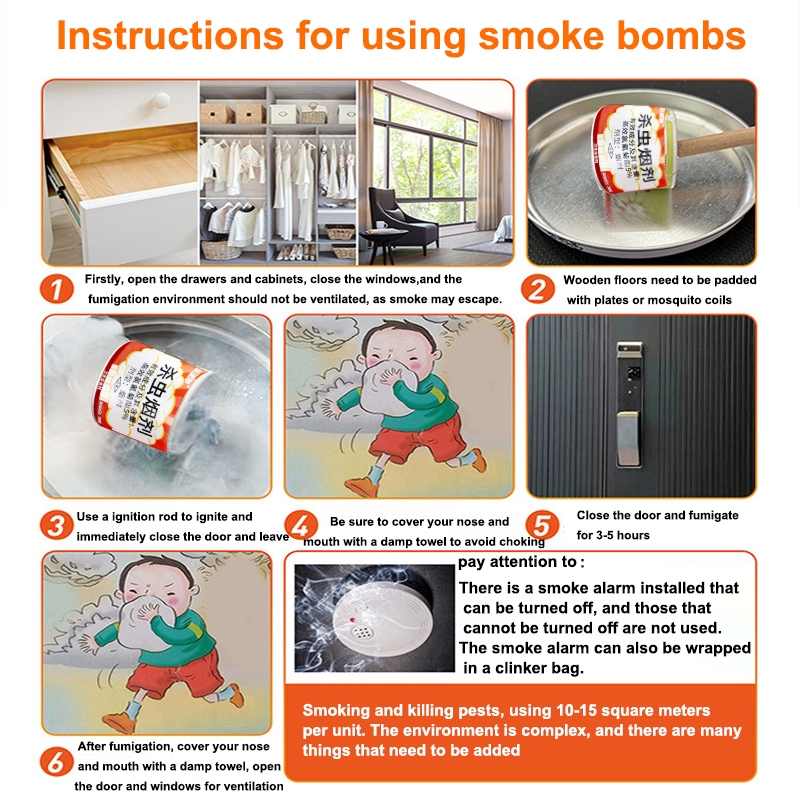 ৬ পিস জাপানি পোকামাকড় নিধনকারী ধোঁয়ার বোম - Image 4
